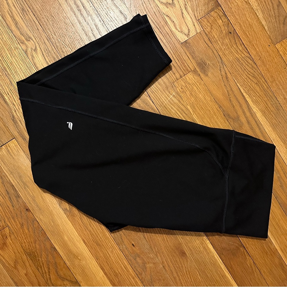 Fabletics PowerHold Black Leggings 7/8 length